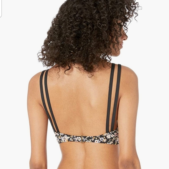 BCBGMaxAzria Dizzy Ditsey Cage Strap Bikini Top - Picture 2 of 4